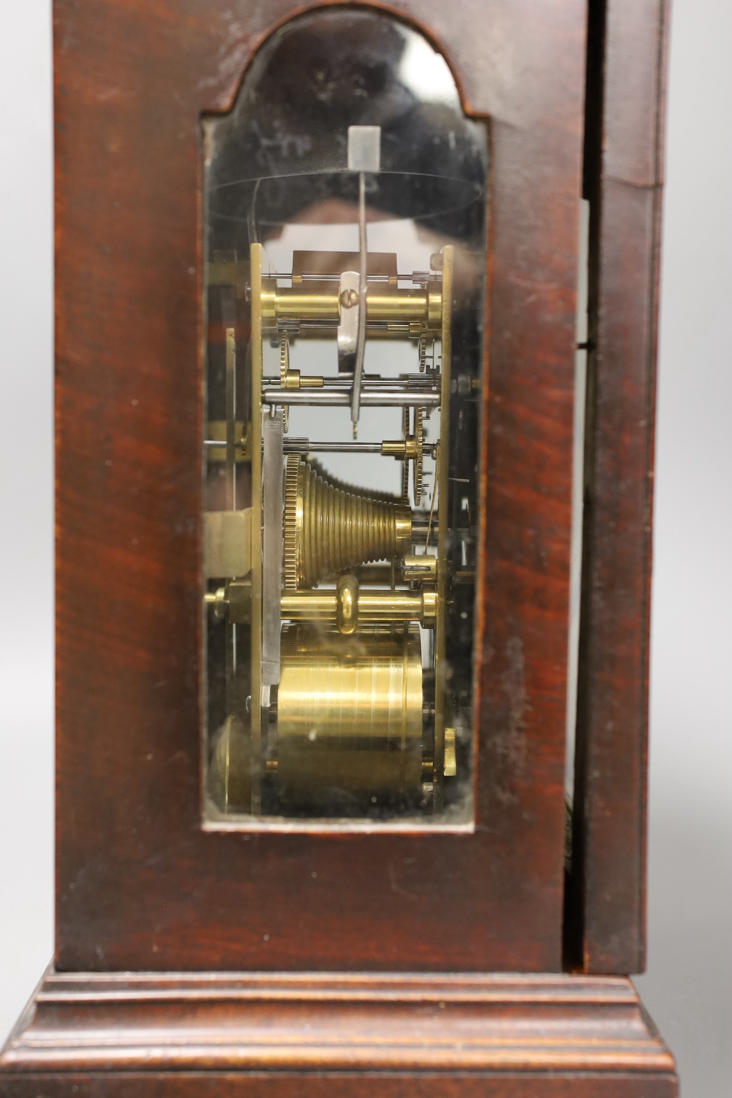 E. Watson, King Street [London]. A George III mahogany eight day repeating bracket clock, 48cm tall
